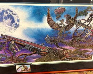 Original Framed, Signed and Number Lithograph from Gary Delamontre