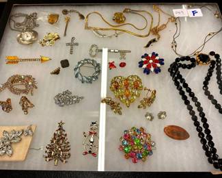 Brooches, Pins and More Costume Jewelry
