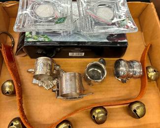 Shannon Crystal, Plate Napkin Rings and Bells