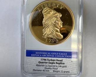 1796 Turban Head Quarter Eagle Replica