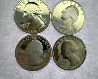 Proof Quarters 1976 S 1993 S 1974 S 2012 S