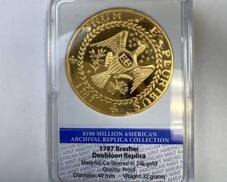1787 Brasher Doubloon Replica