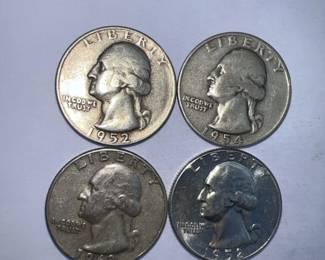 1952 S 1954 D 1958 1962 Washington 25C