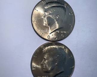 1976 D 1993 P Kennedy Half Dollar