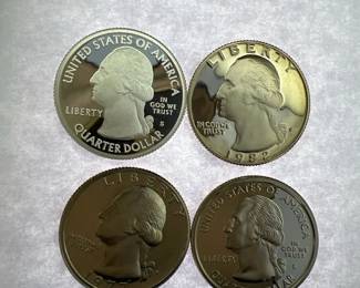 1977 S 1982 S 2005 S 2012 S Proof Washington Quarters