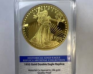 1933 Gold Double Eagle Replica