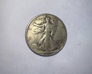 1939 D Lib Walking Silver 50C
