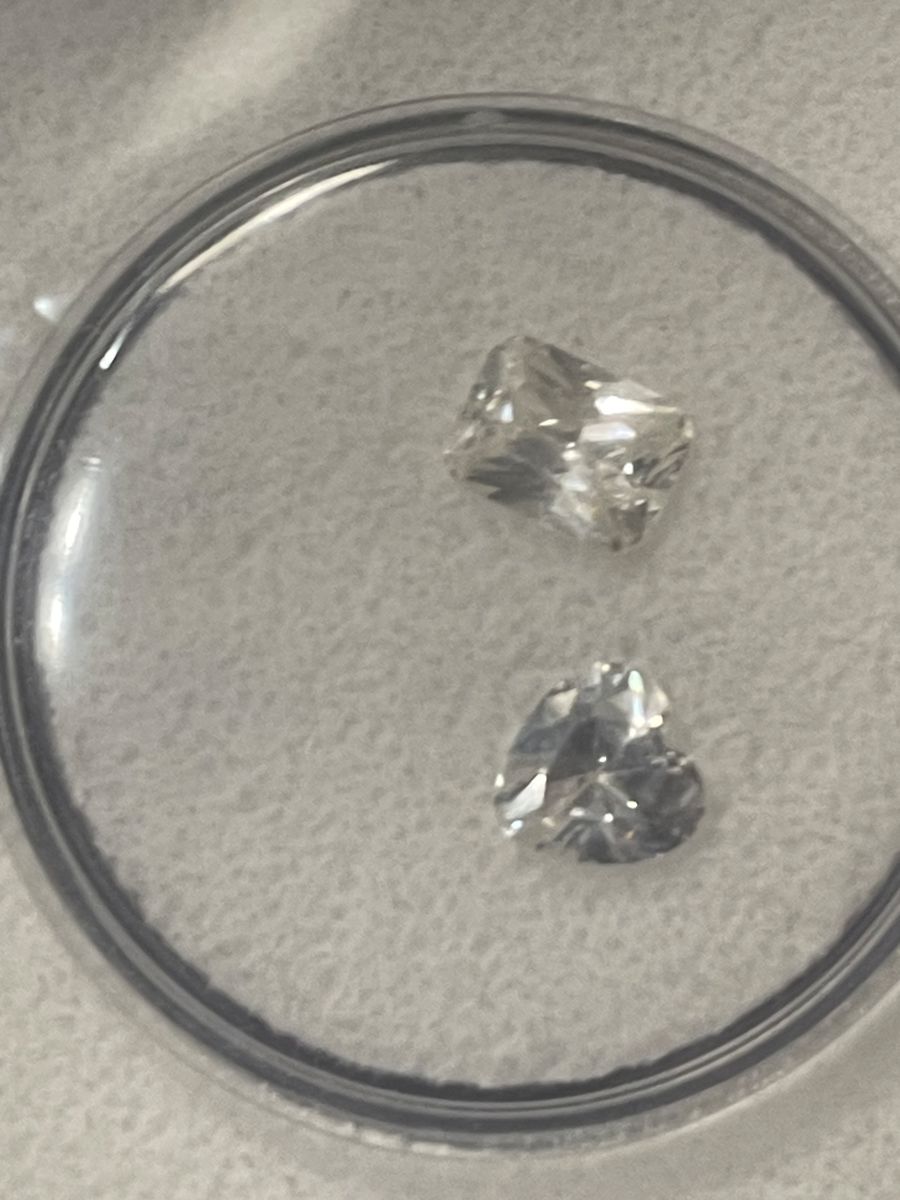 Vintage White sapphires 