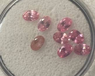 Vintage pink sapphires 