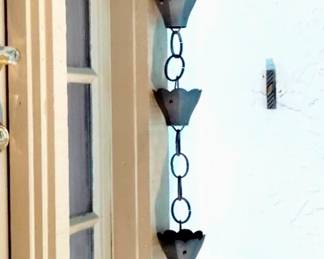 VINTAGE RAIN SPOUT, METAL