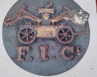 VINTAGE FIRE MARKER CAST IRON, FIRE INSURNCE SIGN