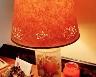 HAND DONE PIERCED LAMP SHADE