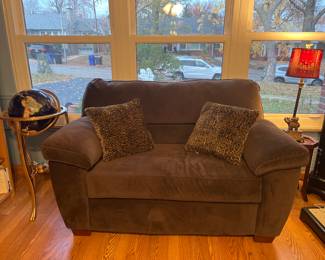 Family Room-Main Floor: This 60" wide over-size chair is actually a twin-chair sleeper. The next photo shows it open to a bed.