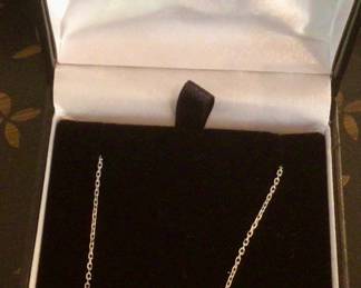 Gold and diamond bar necklace