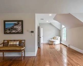 Paint decorated bench