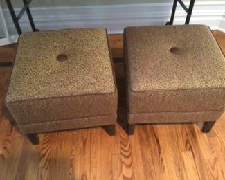 Pair of Ethan Allen ottomans