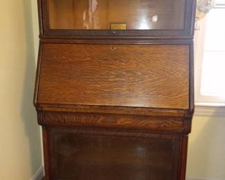 Globe-Wernicke desk/bookshelf unusual.