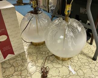 Gorgeous Murano glass lamps