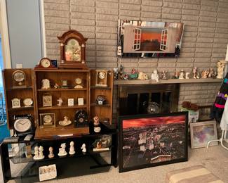 Lots of clocks-Travel-Mantel etc.