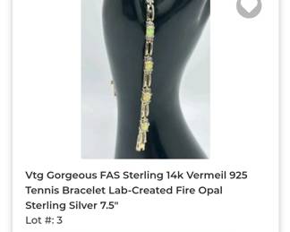 Sterling 14k vermeil Bracelet 
