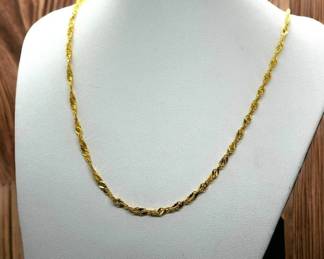 14k Singapore chain