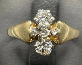 14k 1.10 carat G vvs2 diamond ring