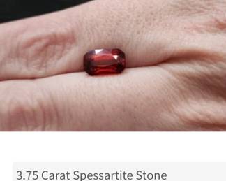 3.75 Carat spessartite stone loose