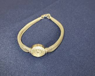 White Gold Band Movado Ladies Watch