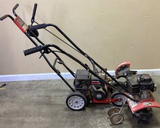 2) BRIGGS & STRATTON YARD MACHINE TILLER. EDGER