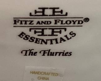 FITZ & FLOYD THE FLURRIES LIDDED
