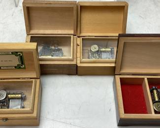 (4) VTG. SWISS MUSICAL MOVEMENT BOXES