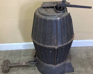 ANTIQUE CAST IRON CHESTNUT COAL STOVE