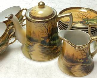  1950s HAND PAINTED JAPAN TEA 