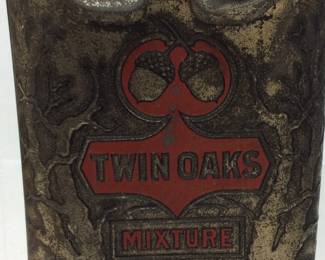 ANTIQUE TWIN OAKS TOBACCO TIN #2