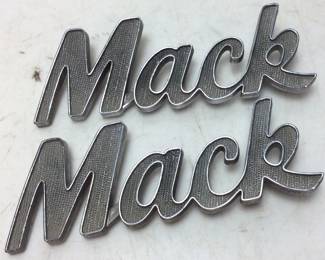 PAIR MACK TRUCK LOGOS