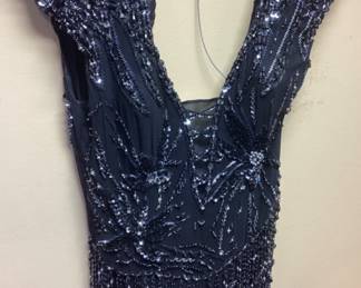 VTG. MONTALDOS SEQUINED EVENING GOWN