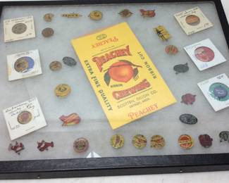 ANTIQUE TOBACCO TIN TAGS, BLACK MARIA, EARLY BIRD, REYNOLDS SUN CURE, RAMS HORN, TAYLORS PRIDE, BIG GUN, MASTER WORKMAN, PENNS RED,