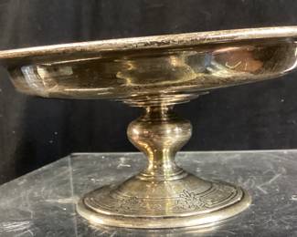 VTG. TIFFANY & COMPANY STERLING SILVER
TAZZA COMPOTE, 473 GRAMS,