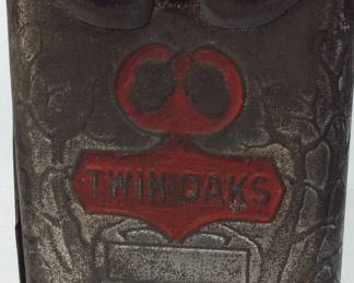 ANTIQUE TWIN OAKS TOBACCO TIN