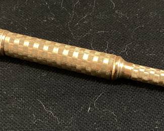 ANTIQUE CALLIGRAPHY PEN, ,BELIEVED TO BE THE PEN OF HENRY WILSON, ULYSSES S. GRANTS 1ST VICE PRESIDENT, PERSONALIZED NIB, TELESCOPING WITH INKWELL, DESCRIPTIVE TEXT INSIDE CASE ON LINER ''PRESENTED BY SISTER MATTIE DECEMBER 30TH, 1897, THERE ARE NO CERTIFICATES OF AUTHENTICITY, OWNERS PERSONAL RESEARCH,