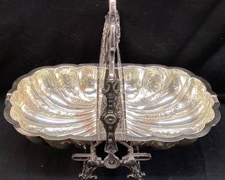  EARLY ENGLISH SILVER PLATE BUN WARMER