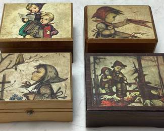 (4) VTG. SWISS MUSICAL MOVEMENT BOXES