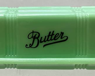JADEITE BUTTER DISH