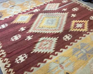  KILIM RUG, NATIVE AMERICAN 12’ by 9’