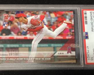  2018 SHOHEI OHTANI GEM MINT 10 TOPPS BASEBALL CARD,