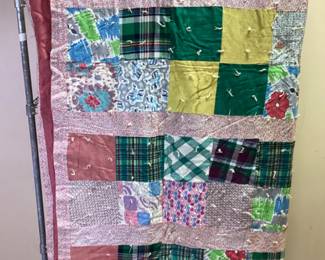 VINTAGE HANDWOVEN QUILT,