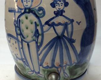 VTG M.A. HADLEY POTTERY BEVERAGE COOLER,