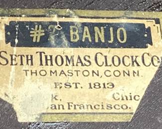 ANTIQUE SETH THOMAS BANJO NO. 2