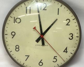VTG. STROMBERG WALL CLOCK