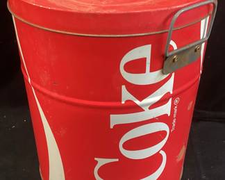VTG. COCA COLA TIN CONTAINER